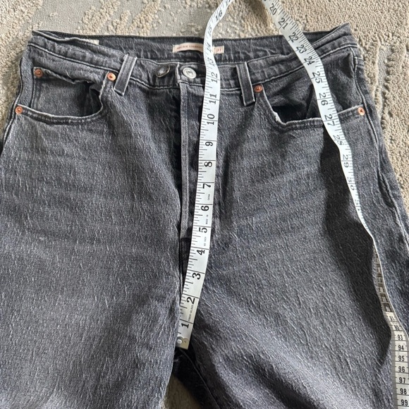 Levi’s jeans premium ribcage straight ankle high rise black button fly 31 - Picture 7 of 15